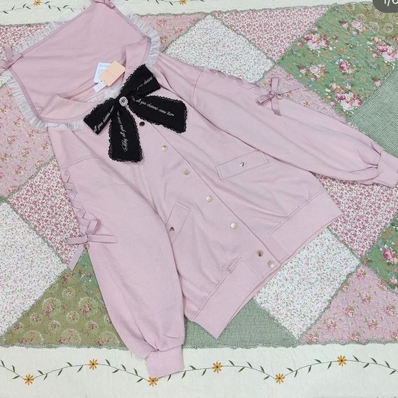 LIZ LISA 🌸 VERY RARE SOLD OUT Sailor Message Blouson Style Top / Jacket - Picture 4 of 8